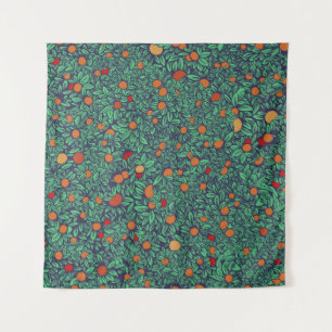 Rich Orchard: Vintage Tree Pattern. Tapestry