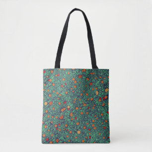 Rich Orchard: Vintage Tree Pattern. Tote Bag