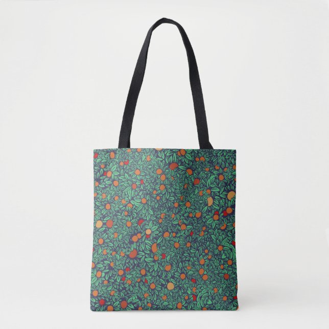 Rich Orchard: Vintage Tree Pattern. Tote Bag (Front)