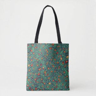 Rich Orchard: Vintage Tree Pattern. Tote Bag