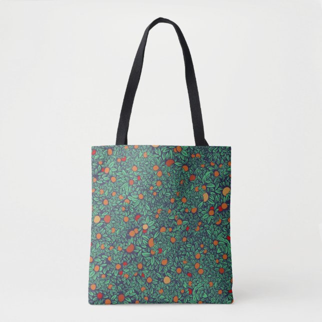 Rich Orchard: Vintage Tree Pattern. Tote Bag (Front)