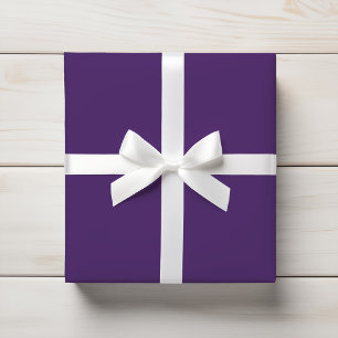 Rich Plum Purple Dark Solid Colour Wrapping Paper