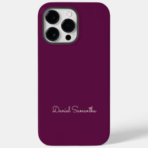 Rich Purpule Custom Name Personalized  Case-Mate iPhone 14 Pro Max Case