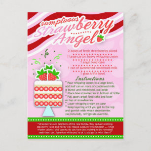 Rich Recipes SUMPTUOUS STRAWBERRY ANGEL Postcard