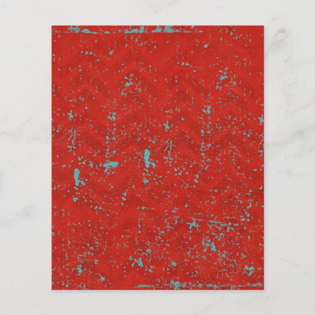 RICH RED AQUA BLUE SPLOTCHES  WALLPAPERS TEMPLATES FLYER (Front)