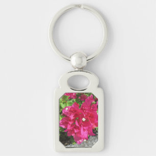Rich Red Bougainvillea Keychain