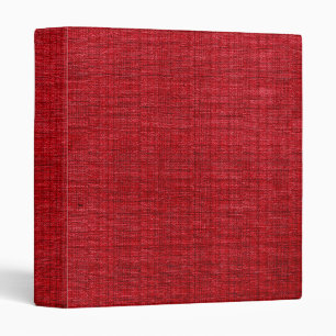 Rich Red Fabric B Binder