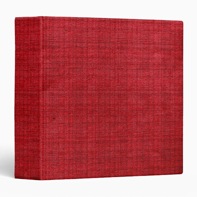 Rich Red Fabric Binder (Front/Spine)