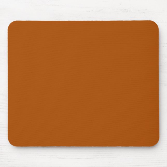 Rich sienna brown colour ready to customize mouse pad (Front)