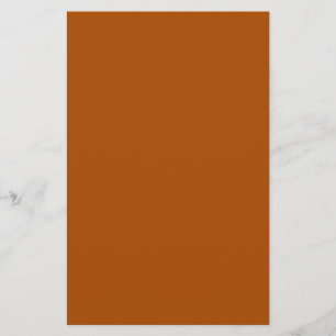 Rich sienna brown colour ready to customize stationery
