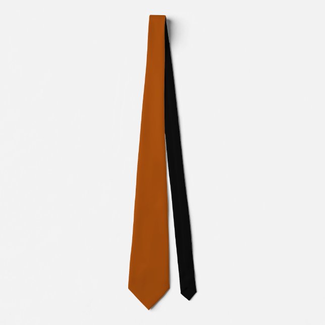 Rich sienna brown colour ready to customize tie (Front)