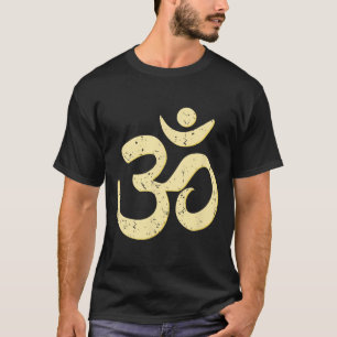 Rich Sphere Om Omkar Aum Symbol Spiritual Yoga Med T-Shirt