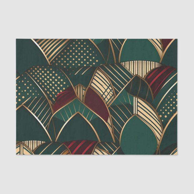 Rich, Vibrant and Elegant Ethnic African Pattern Tissue Paper (Front)