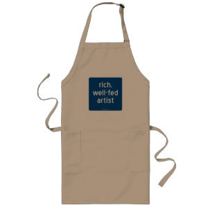 rich, well-fed artist long apron