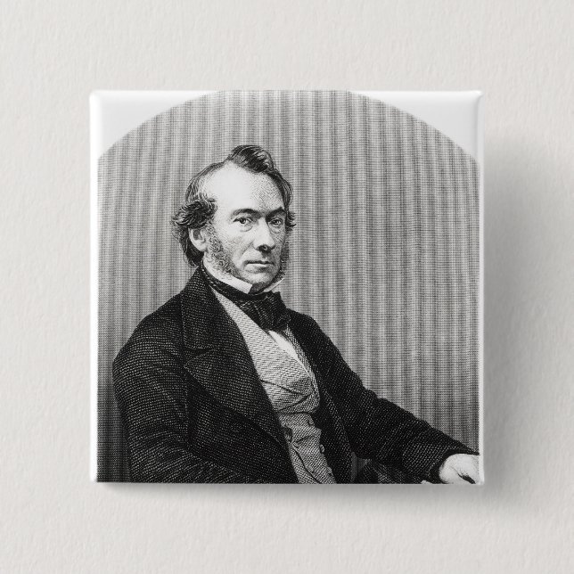 Richard Cobden 2 Inch Square Button (Front)