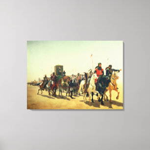 Richard Coeur de Lion on his way to Jerusalem Canvas Print