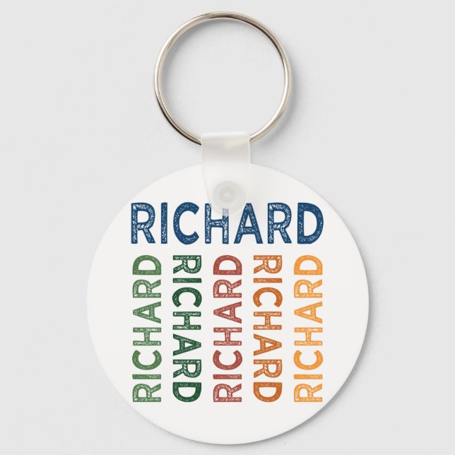 Richard Cute Colourful Keychain (Front)