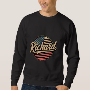RICHARD First Name USA Flag Patriot Personalized Sweatshirt