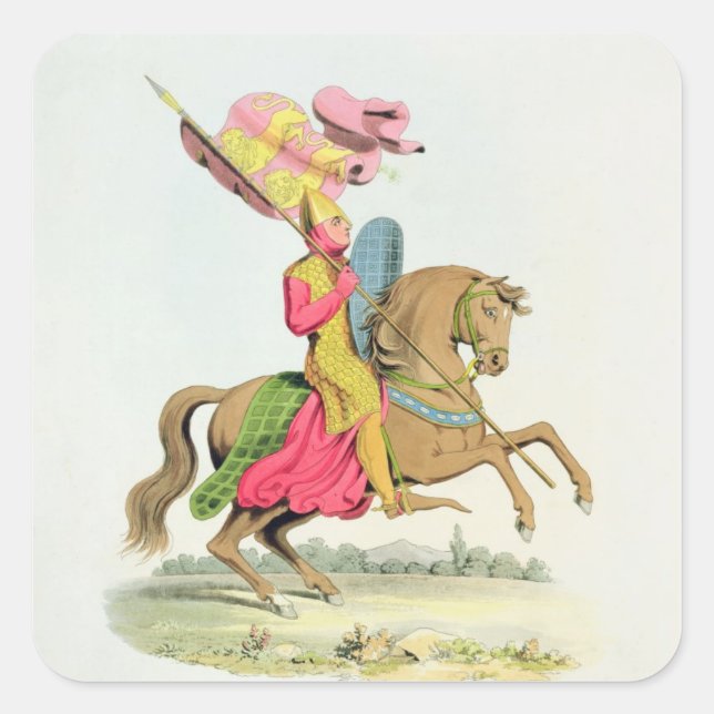 Richard Fitzhugh, Constable of Chester and Standar Square Sticker (Front)
