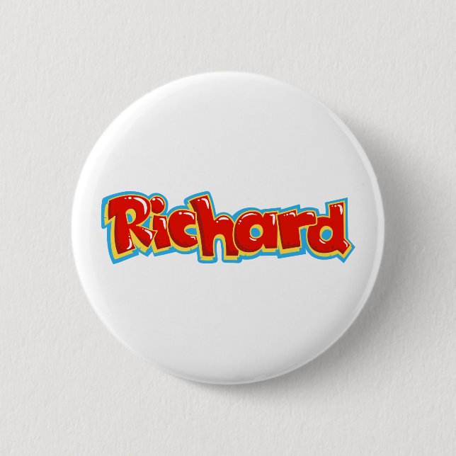 Richard graffiti 2 inch round button (Front)