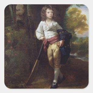Richard Heber, 1782 (oil on canvas) Square Sticker