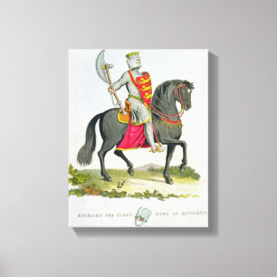 Richard I, King of England (1157-99), 1194, from ' Canvas Print