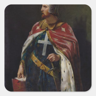 Richard I the Lionheart  King of England, 1841 Square Sticker