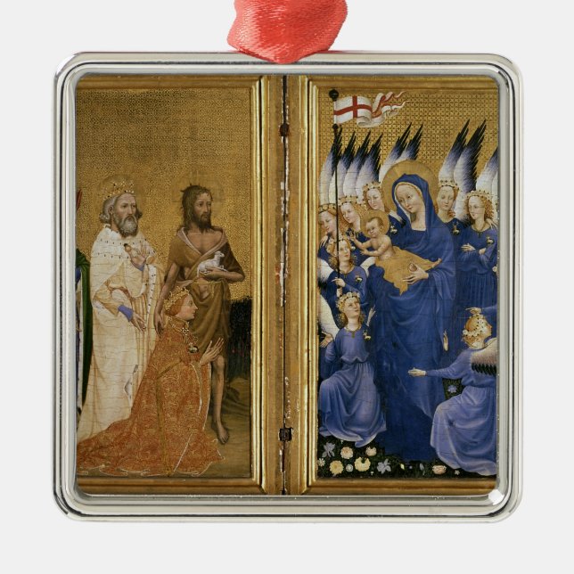 Richard II Presented to the Virgin and Child Metal Ornament (Front)