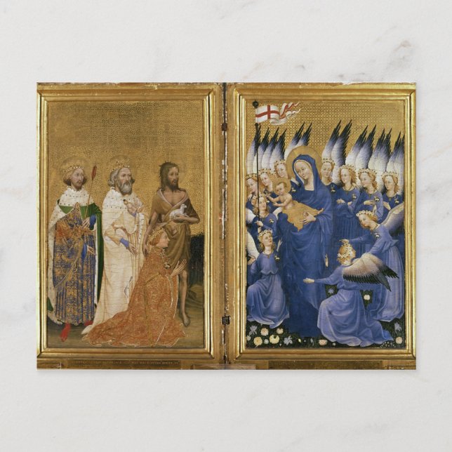 Richard II Presented to the Virgin and Child Postcard (Front)
