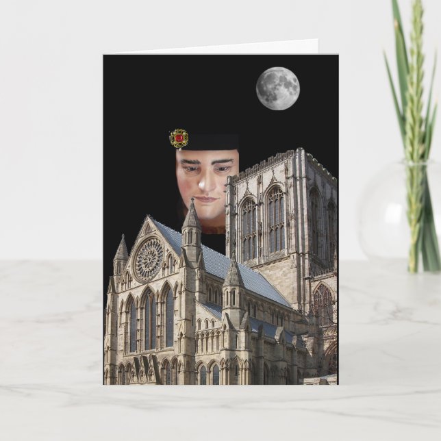 Richard III above York Minster Card (Front)