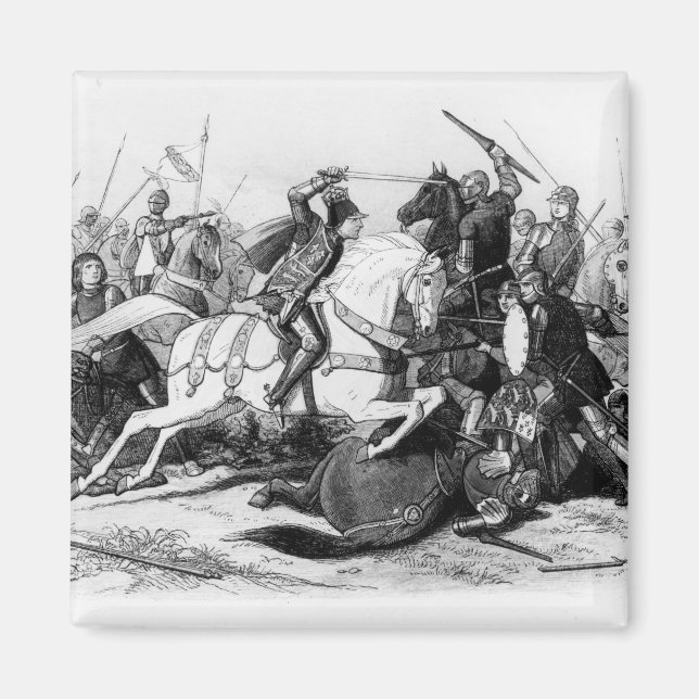 Richard III  at the Battle of Bosworth in 1485 Magnet (Front)