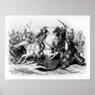 Richard III  at the Battle of Bosworth in 1485 Poster