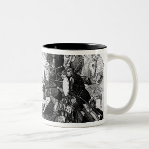 Richard III  at the Battle of Bosworth in 1485 Two-Tone Coffee Mug