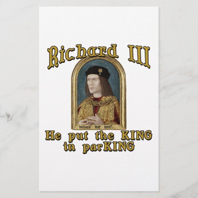 Richard III Put the King in ParKING tshirt (Front)