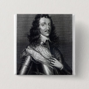 Richard Lovelace 2 Inch Square Button