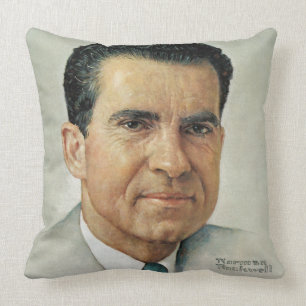 Richard Milhouse Nixon Throw Pillow