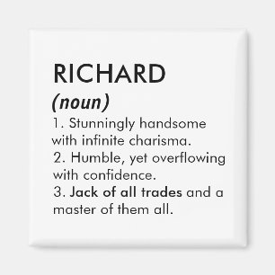 Richard name, Editable name, Custom name Magnet