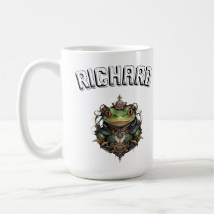 Richard Name With Steampunk Frog Coffee Mug