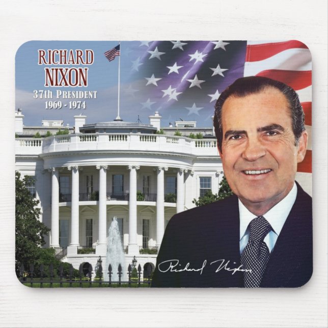 Richard Nixon -  37th President of the U.S. Mouse Pad (Front)