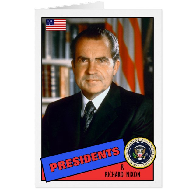 Richard Nixon Baseball Card (Front)