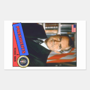 Richard Nixon Baseball Card Sticker