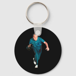 Richard Nixon Bowling Keychain