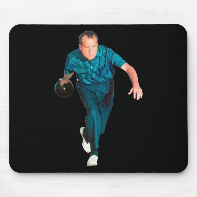 Richard Nixon Bowling  Mouse Pad (Front)