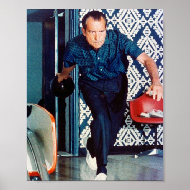 Richard Nixon Bowling Poster (Front)