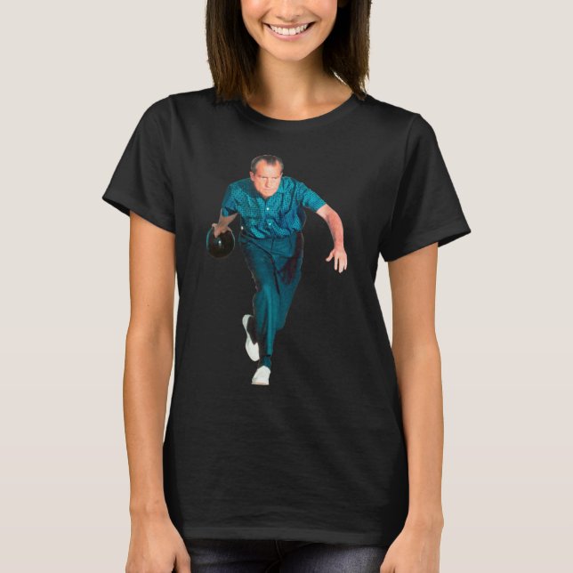 Richard Nixon Bowling  T-Shirt (Front)