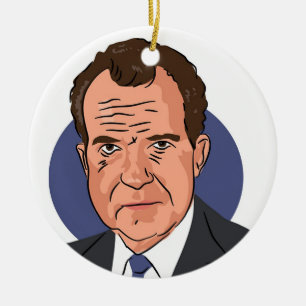 Richard Nixon Ceramic Ornament
