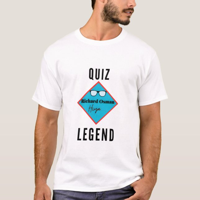 Richard Osman Hiya, Quiz Legend Classic T-shirt (Front)