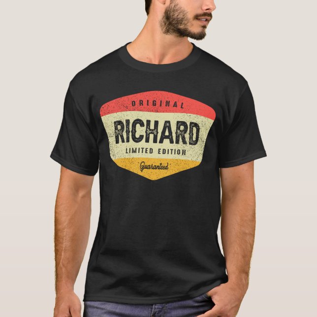 Richard Personalized Name - Vintage Name Richard T-Shirt (Front)
