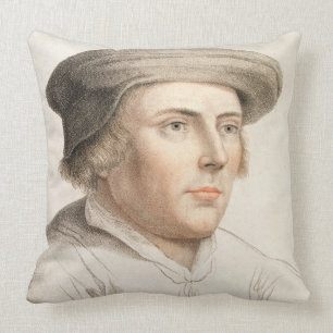 Richard Rich, First Baron Rich (c.1496-1567) engra Throw Pillow
