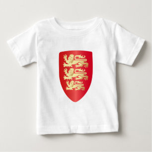 Richard the Lion Heart Shield in red+faux gold Baby T-Shirt
